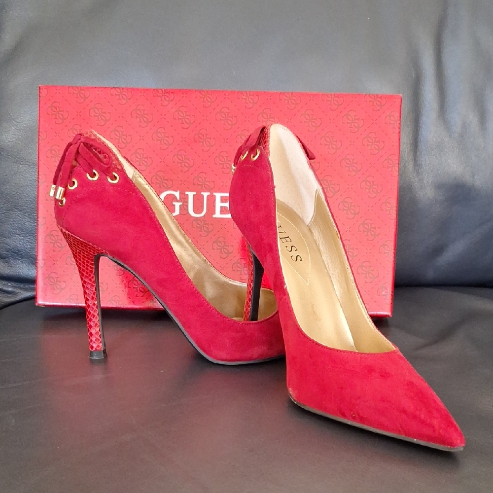 GUESS Red Stiletto Heel Shoes